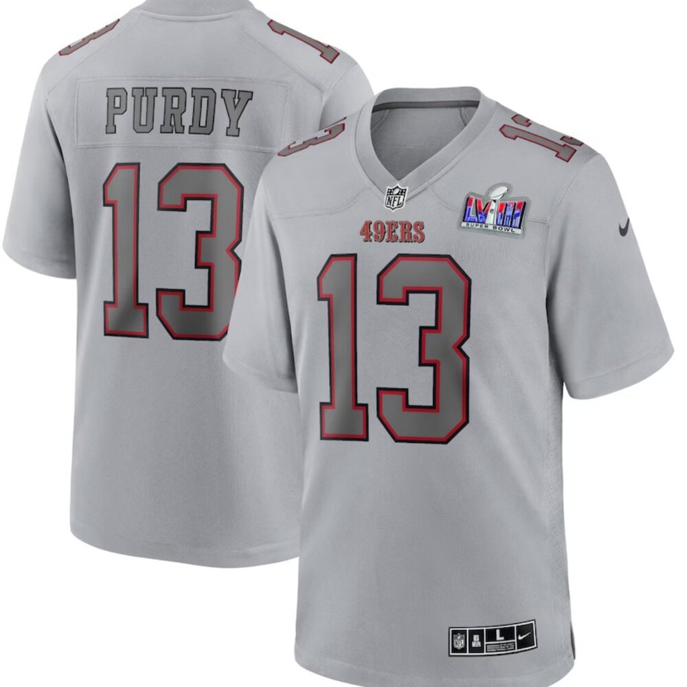 NWT Brock Purdy San Francisco 49ers Nike Super Bowl LVIII Game Jersey - Size L